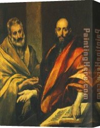 Peter Paul Rubens Canvas Paintings - The Apostles Peter and Paul by Unknown Artist