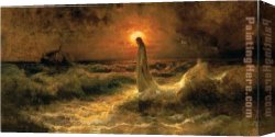 Walking Canvas Paintings - Walking on Water by Unknown Artist