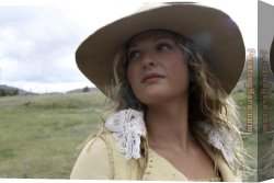 Western Motel Canvas Paintings - Western Girl by Unknown Artist