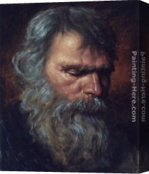Rainy Canvas Paintings - Reverence by Van Rainy Hecht-Nielsen