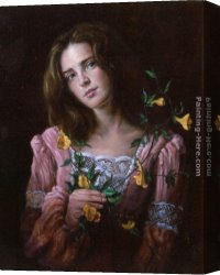 Rainy Canvas Paintings - Spring by Van Rainy Hecht-Nielsen