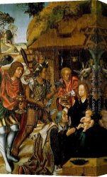 The Adoration of The Magi Canvas Paintings - Adoration of the Magi by Vasco Fernandes