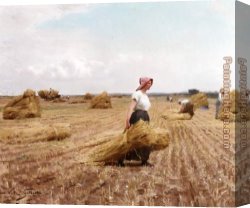 Harvest Canvas Paintings - Harvest by Victor Gabriel Gilbert