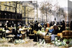 The Beginning of a Perfect Day Canvas Paintings - Market Day by Victor Gabriel Gilbert