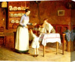 Victor Canvas Paintings - The Children's Taste by Victor Gabriel Gilbert