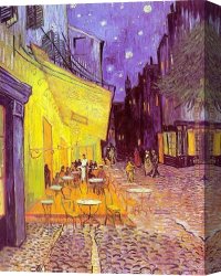 Dance The Night Away Canvas Paintings - Cafe Terrace at Night by Vincent van Gogh