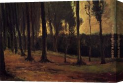 Woods Canvas Paintings - Edge of a Wood by Vincent van Gogh