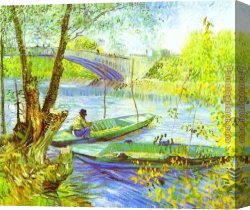 Spirit of Spring Canvas Paintings - Fishing in Spring by Vincent van Gogh