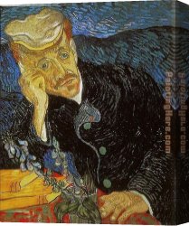 Portrait of Margareta Van Oostenrijk Canvas Paintings - Portrait of Dr. Gachet by Vincent van Gogh