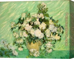 Park of Rose Canvas Paintings - Roses by Vincent van Gogh