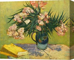 Allegory of Human Life Canvas Paintings - Still Life with oleander by Vincent van Gogh