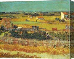 Harvest Canvas Paintings - The Harvest Arles by Vincent van Gogh