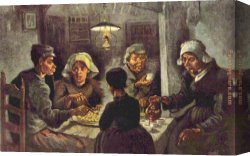 Bernaert Van Orley Canvas Paintings - The potato eaters by Vincent van Gogh
