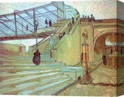 Bonaparte at The Bridge of Arcole Canvas Paintings - The Trinquetaille Bridge by Vincent van Gogh