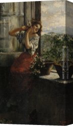 Irolli Canvas Paintings - Distant Thoughts by Vincenzo Irolli