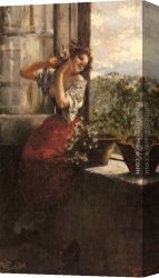 Irolli Canvas Paintings - Far Away Thoughts by Vincenzo Irolli