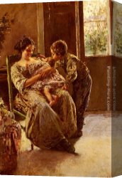 Irolli Canvas Paintings - The Kiss by Vincenzo Irolli