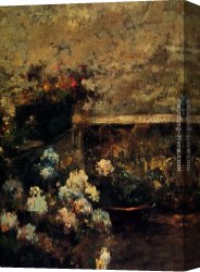 Irolli Canvas Paintings - View Of A Terrace by Vincenzo Irolli