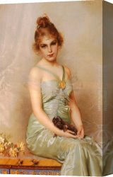Wounded Montenegrin Canvas Paintings - The Wounded Puppy by Vittorio Matteo Corcos