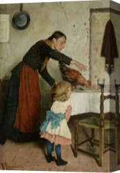Guest's Canvas Paintings - An Unwelcome Guest by Vittorio Reggianini