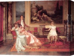 Piano Canvas Paintings - The Piano Recital by Vittorio Reggianini