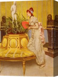 Waiting Canvas Paintings - Waiting by Vittorio Reggianini