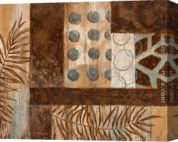 Exotic Canvas Paintings - Abstract Exotic I by Vivian Flasch