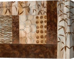 Exotic Canvas Paintings - Abstract Exotic II by Vivian Flasch