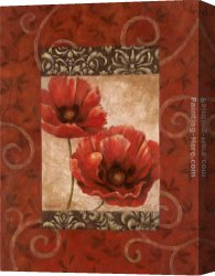 Bloom Canvas Paintings - In Full Bloom II by Vivian Flasch