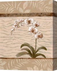Exotic Canvas Paintings - Orchid Exotic II by Vivian Flasch