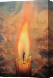 Vladimir Kush Canvas Paintings - Candle by Vladimir Kush