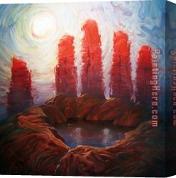 Earth Canvas Paintings - Earth Gestures by Vladimir Kush