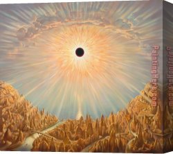 Vladimir Kush Canvas Paintings - Eclipse by Vladimir Kush