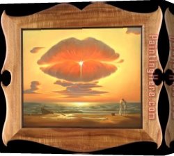 Farewell Kiss Canvas Paintings - Farewell Kiss by Vladimir Kush