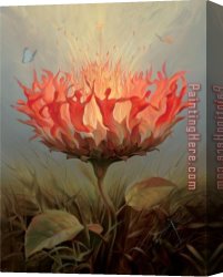 Vladimir Kush Canvas Paintings - Fiery Dance by Vladimir Kush