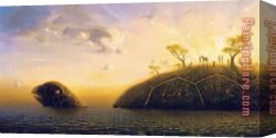 Vladimir Kush Canvas Paintings - Journey by Vladimir Kush