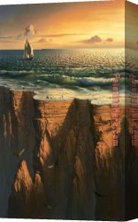 Vladimir Kush Canvas Paintings - Journey to End of The World by Vladimir Kush