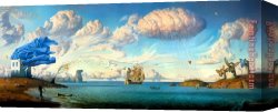 Vladimir Kush Canvas Paintings - Metaphorical Journey by Vladimir Kush
