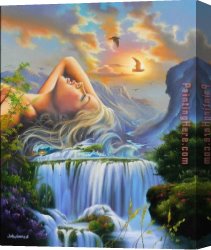 Vladimir Kush Canvas Paintings - Mother Earth by Vladimir Kush