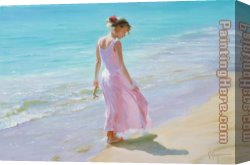 Pretty Canvas Paintings - Pretty in Pink by Vladimir Volegov