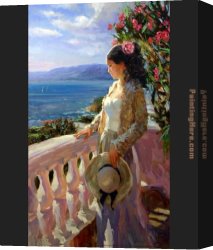 Spanish Town Canvas Paintings - Spanish Beauty by Vladimir Volegov