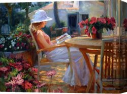 Volegov Canvas Paintings - Summers Novel eml by Vladimir Volegov