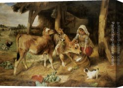 The Weanlings Canvas Paintings - The Weanlings by Walter Hunt