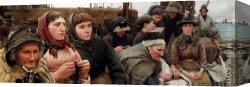 Waiting Canvas Paintings - Waiting For The Boats by Walter Langley