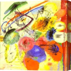 Wassily Kandinsky Canvas Paintings - Black Strokes by Wassily Kandinsky