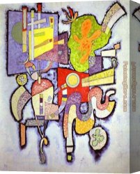 Wassily Kandinsky Canvas Paintings - Complex Simple by Wassily Kandinsky