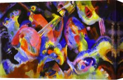 Wassily Kandinsky Canvas Paintings - Flood Improvisation by Wassily Kandinsky