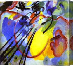 Wassily Kandinsky Canvas Paintings - Improvisation by Wassily Kandinsky