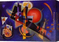 In Blue Canvas Paintings - In Blue by Wassily Kandinsky