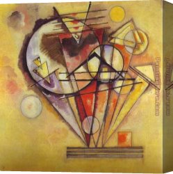 Match Point Canvas Paintings - On Points by Wassily Kandinsky